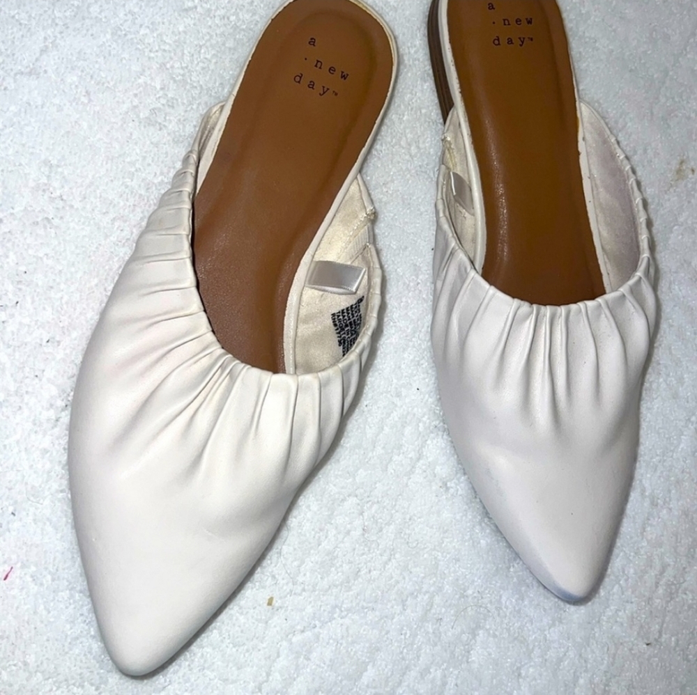 A New Day White Mule Slides  9